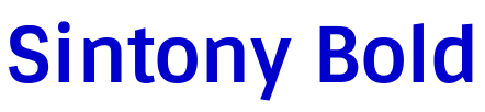 Sintony Bold लिपि